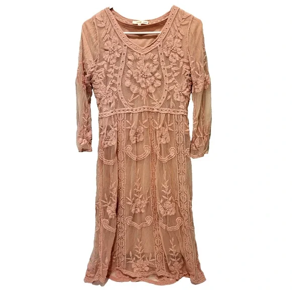 chinese dress ladies Draped Lace Dress Set in Orange